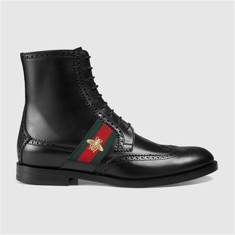 gucci braid boots men|farfetch Gucci boots men.